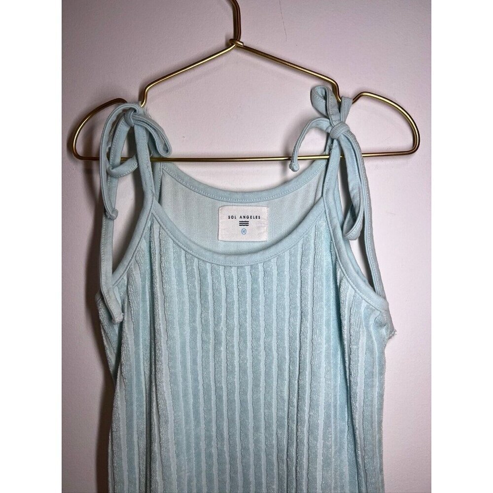 Sol Angeles Rivera Terry Dress Girls 10 Tie Sleeveless - Picture 3 of 8